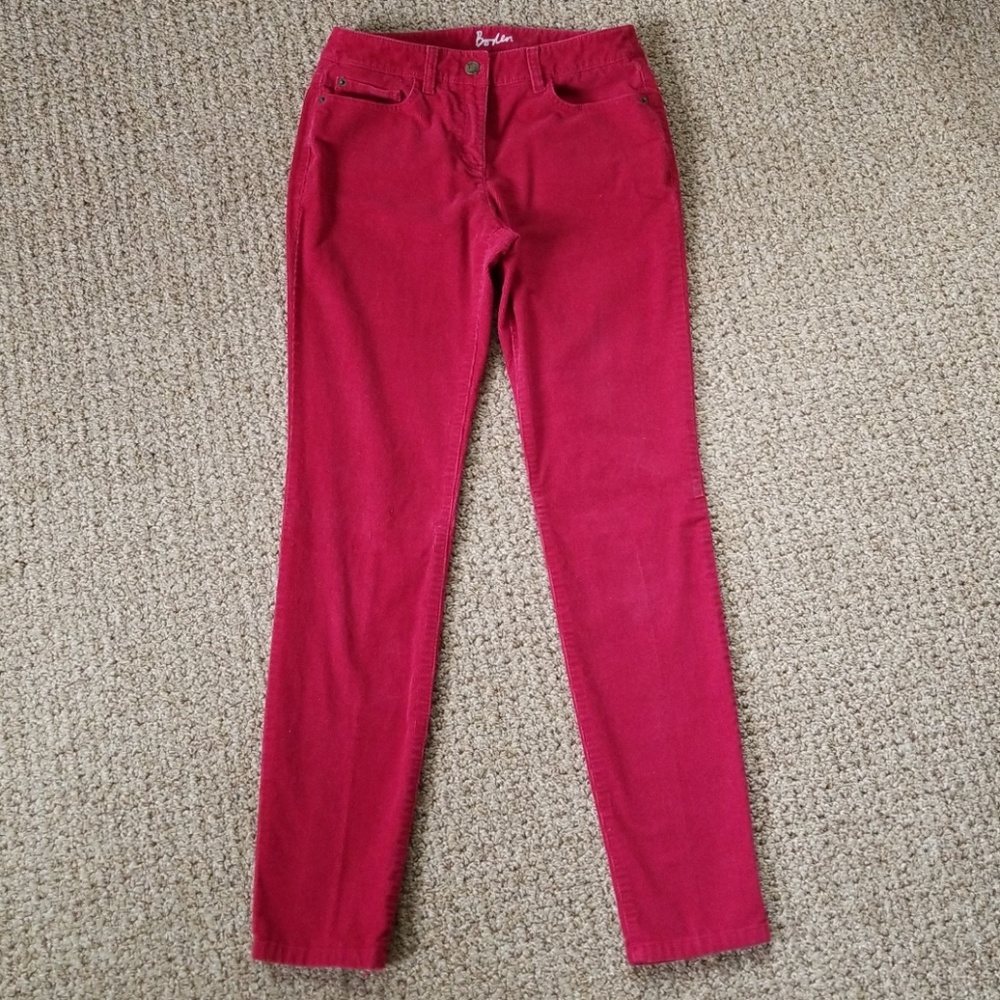 Corduroy Pants Deep Red